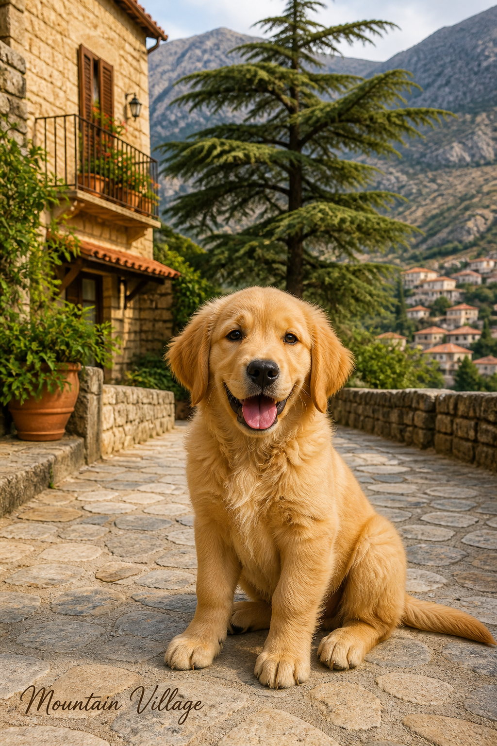 Mountain Village portrait style